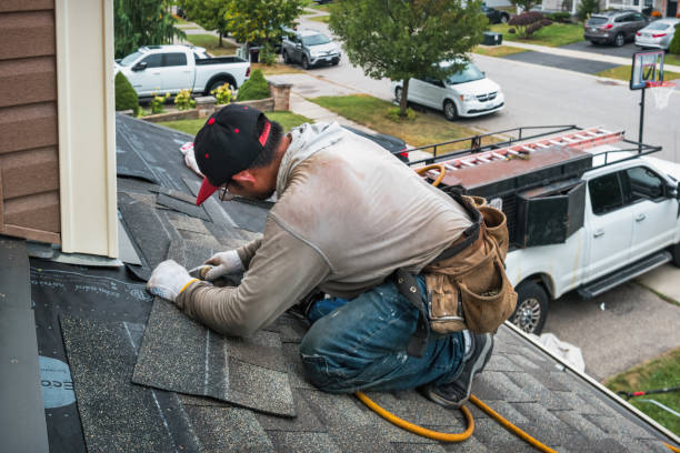 Professional Emergency Roof Repair technician working in Darien, IL